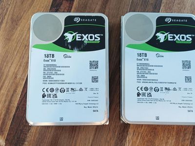 (2) Seagate 18TB Exos Enterprise SATA Hard Drives