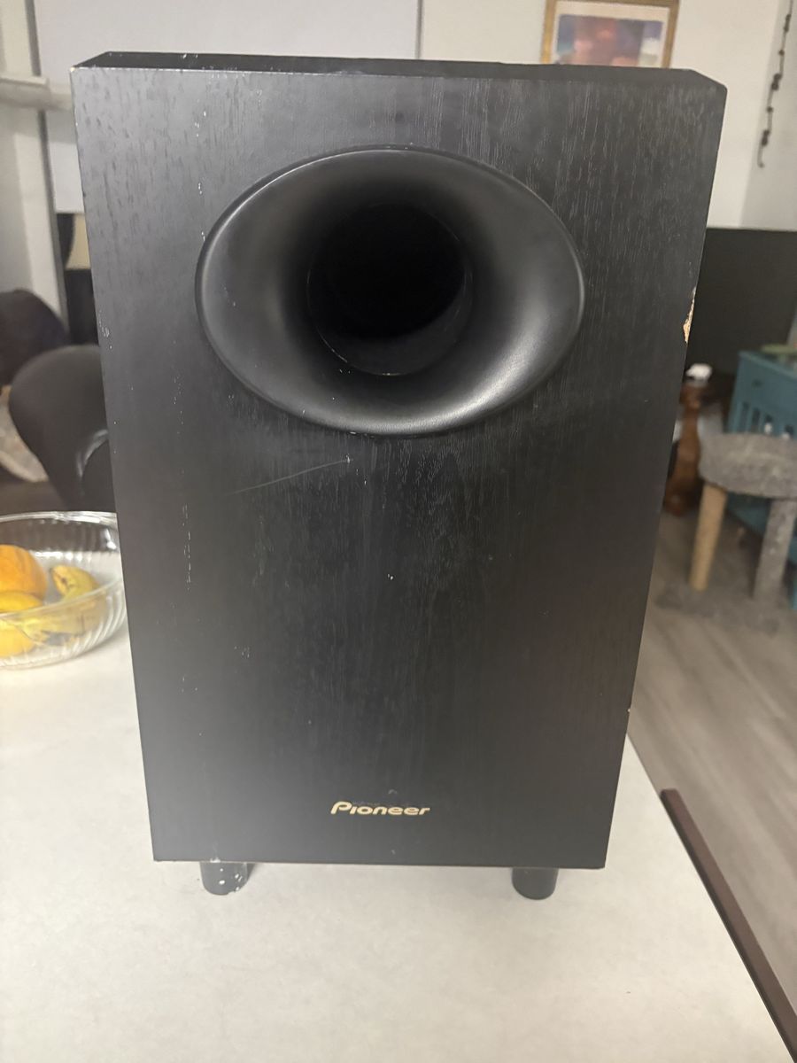 Pioneer Powered Subwoofer Black Home Audio Speaker