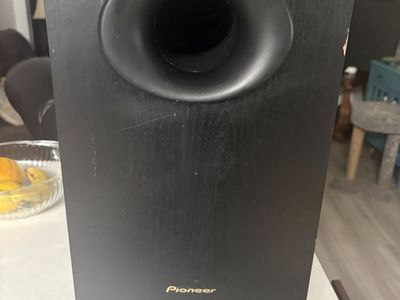 Pioneer Powered Subwoofer Black Home Audio Speaker