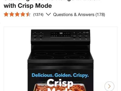 GE Glass Range - Brand new