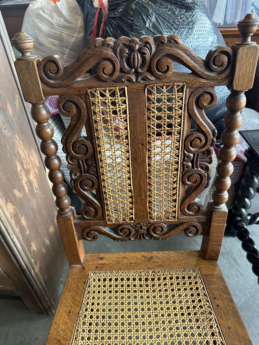 Antique Caned Chair