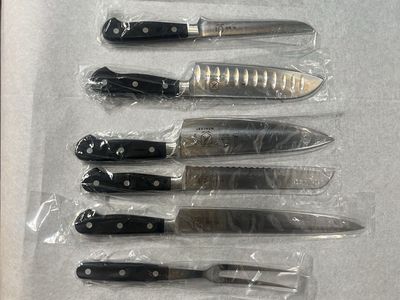 Mercer Culinary 9-Piece Knife Roll Set - German High Carbon Steel