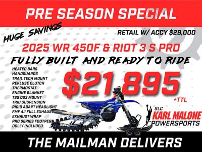 2025 YAMAHA WR450F W/ TIMBERSLED - Y00820-C-TIMBER