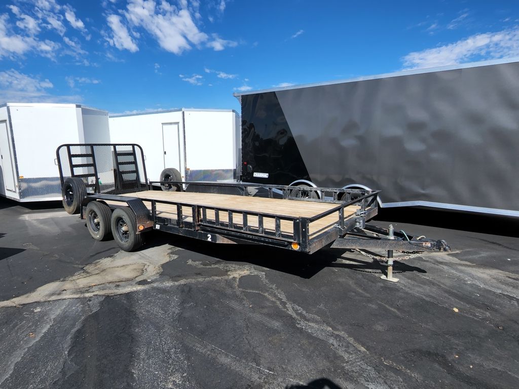 2023 PJ Trailers USED 7X20 UL 7K with ATV Ramps Utility Trailer