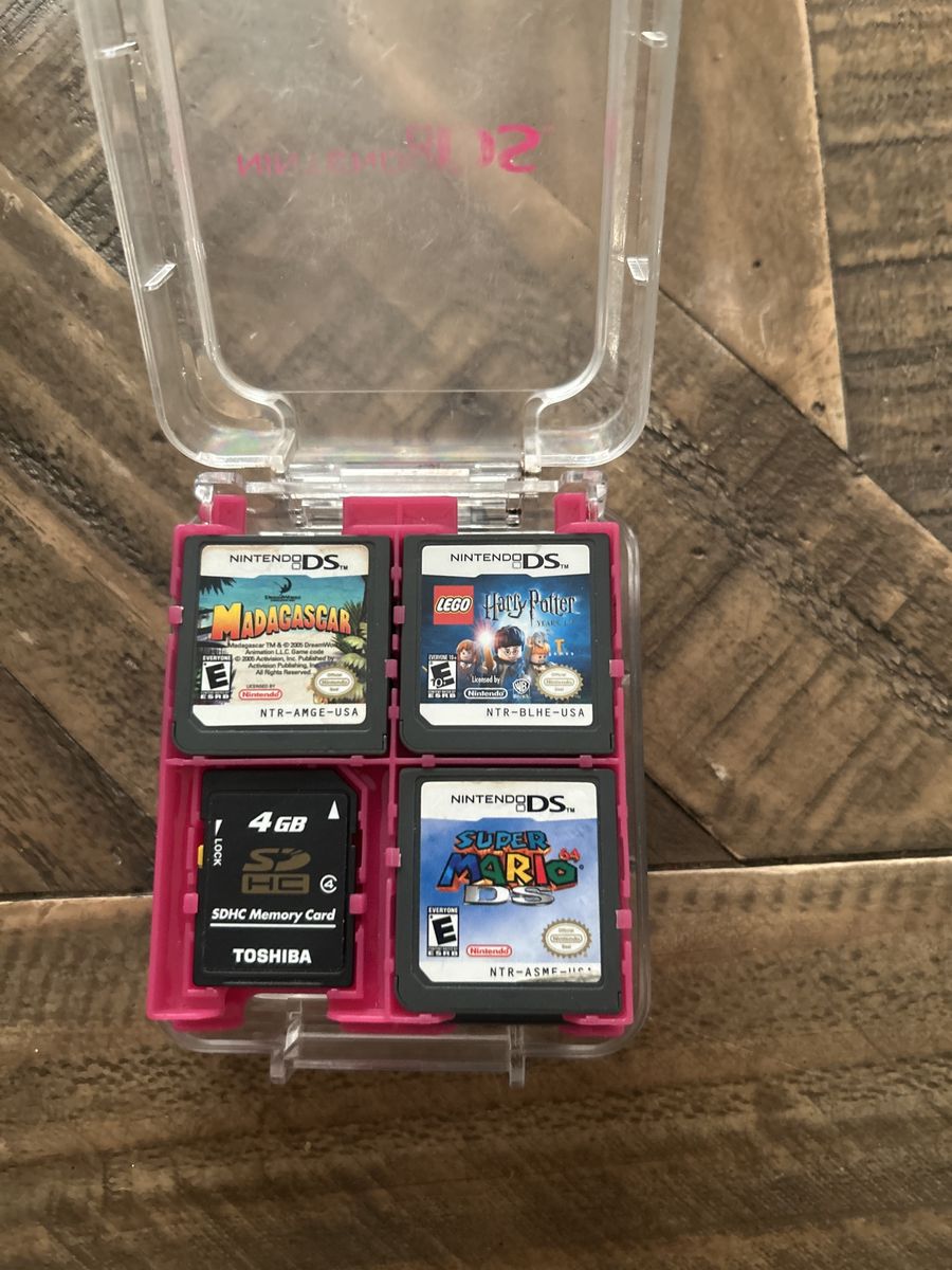 Nintendo DS Games: Super Mario 64, LEGO Harry Potter, Madagascar, + 10 More & Toshiba 4GB SDHC Card