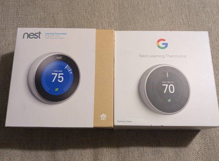 2 Nest Learning Thermostats 3rd Gen (T3007ES)