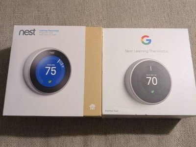 2 Nest Learning Thermostats 3rd Gen (T3007ES)