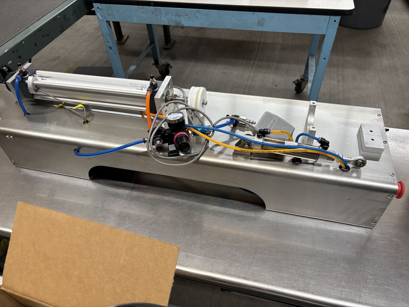 Piston Filler, Filling machine, paste, liquid, salsa, oils, hopper, stainless steel, packaging