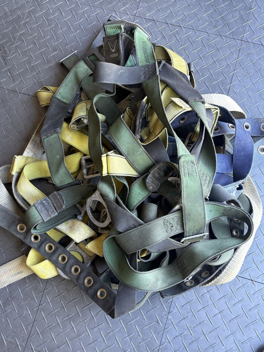 MSA Safety Harness Lot - 1 Standard and 2 Extra Large