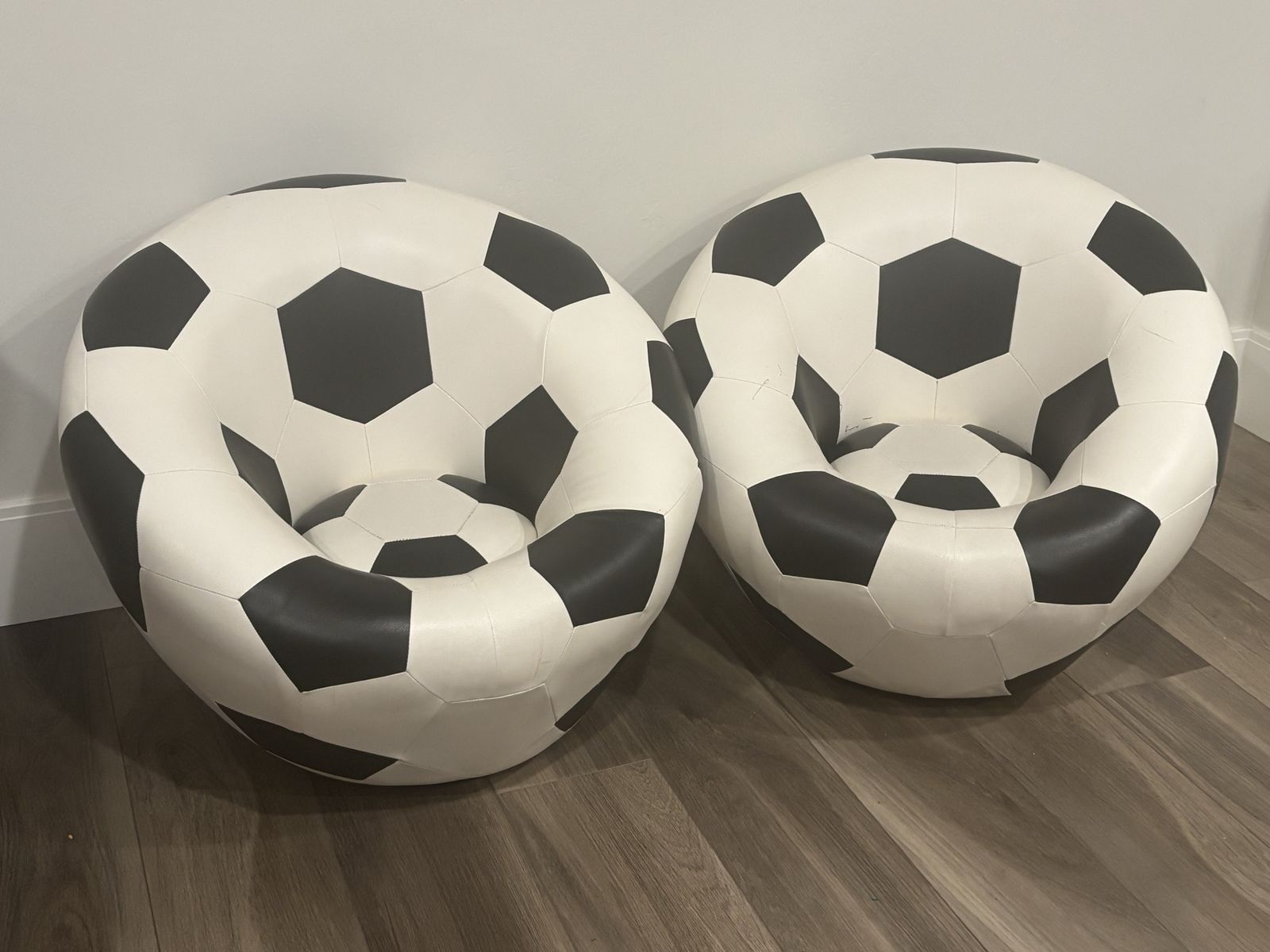 Two soccer chairs