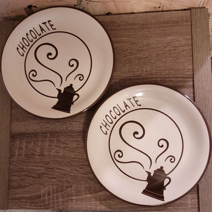 2 Rare Chocolate Plates