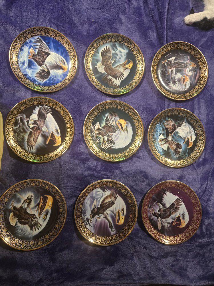 Royal Doulton "Heights of Freedom" Limited Edition Fine Bone China Collector Plates (Set of 9)