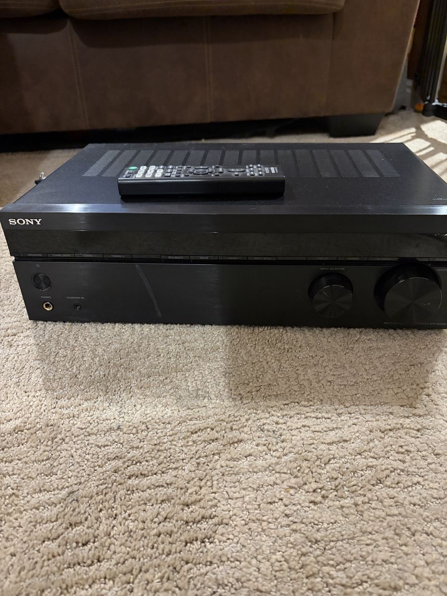 Sony STR-DH590 5.2-Channel Surround Sound Home Theater AV Receiver with Remote, 4K HDR Pass-Through