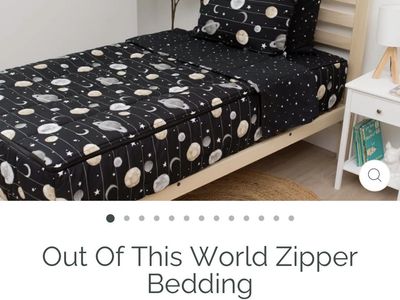 Out Of This World Zipper Bedding Space Planet Print