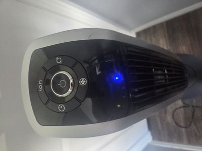 Lasko Wind Curve 42" Platinum Tower Fan with Ioniz