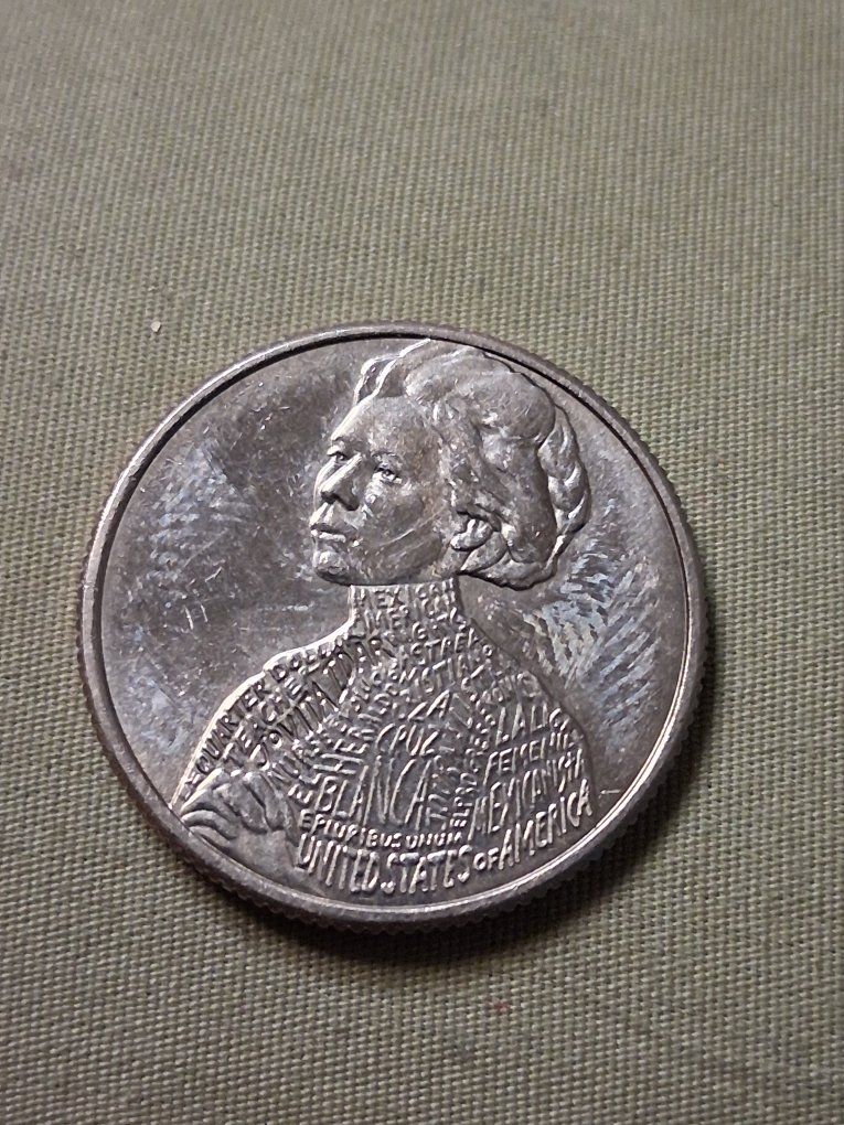 Blanca Estela Carranza de la Cruz El Paso Texas Quarter Dollar E Pluribus Unum United States Of America