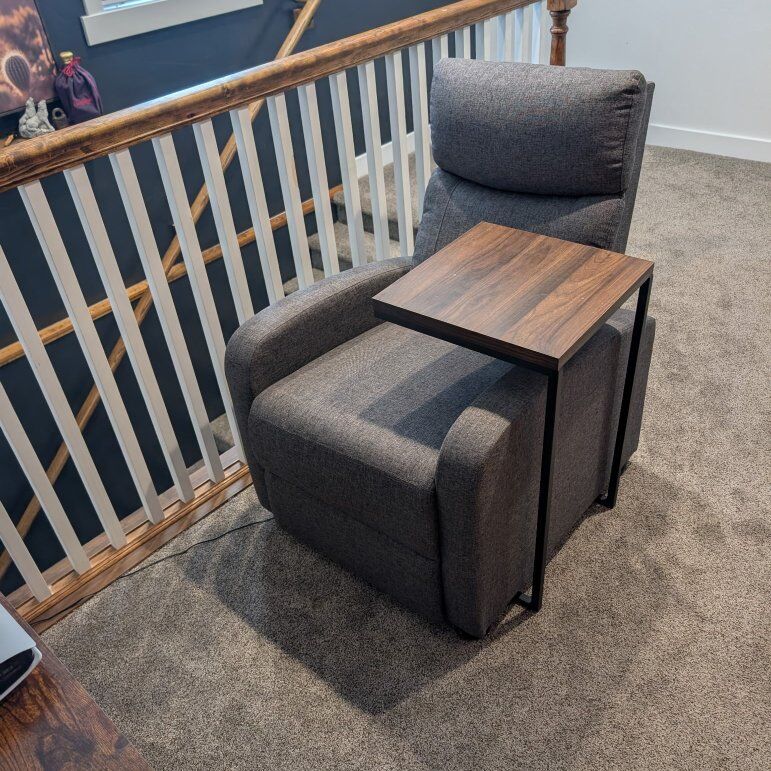 Massage/ reclining Gaming chair and stand.