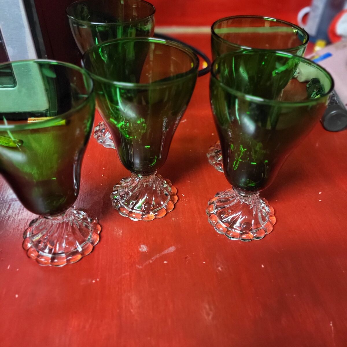 Set of 5 Green Gobblets