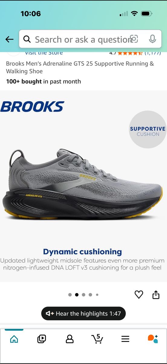 BROOKS Adrenaline GTS 25