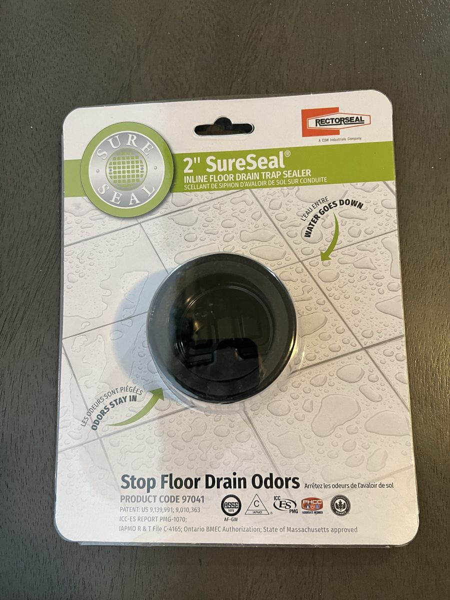 2 Inch SureSeal Inline Floor Drain Trap Sealer