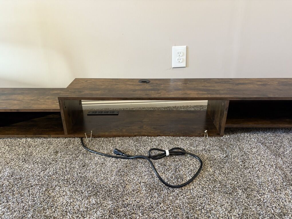 Floating TV Console – 71″ Wall-Mounted Media Shelf