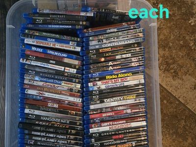 Dvd's $1 blu ray $3
