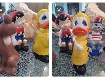 Vintage Cartoon Character Figurines Collection