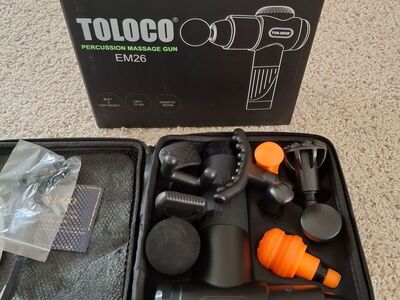 TOLOCO PERCUSSION MASSAGE GUN-used twice