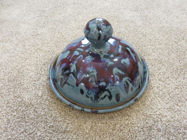 BEAUTIFUL - NEVER USED - LARGE COVERED BUTTER/CHEESE DISH