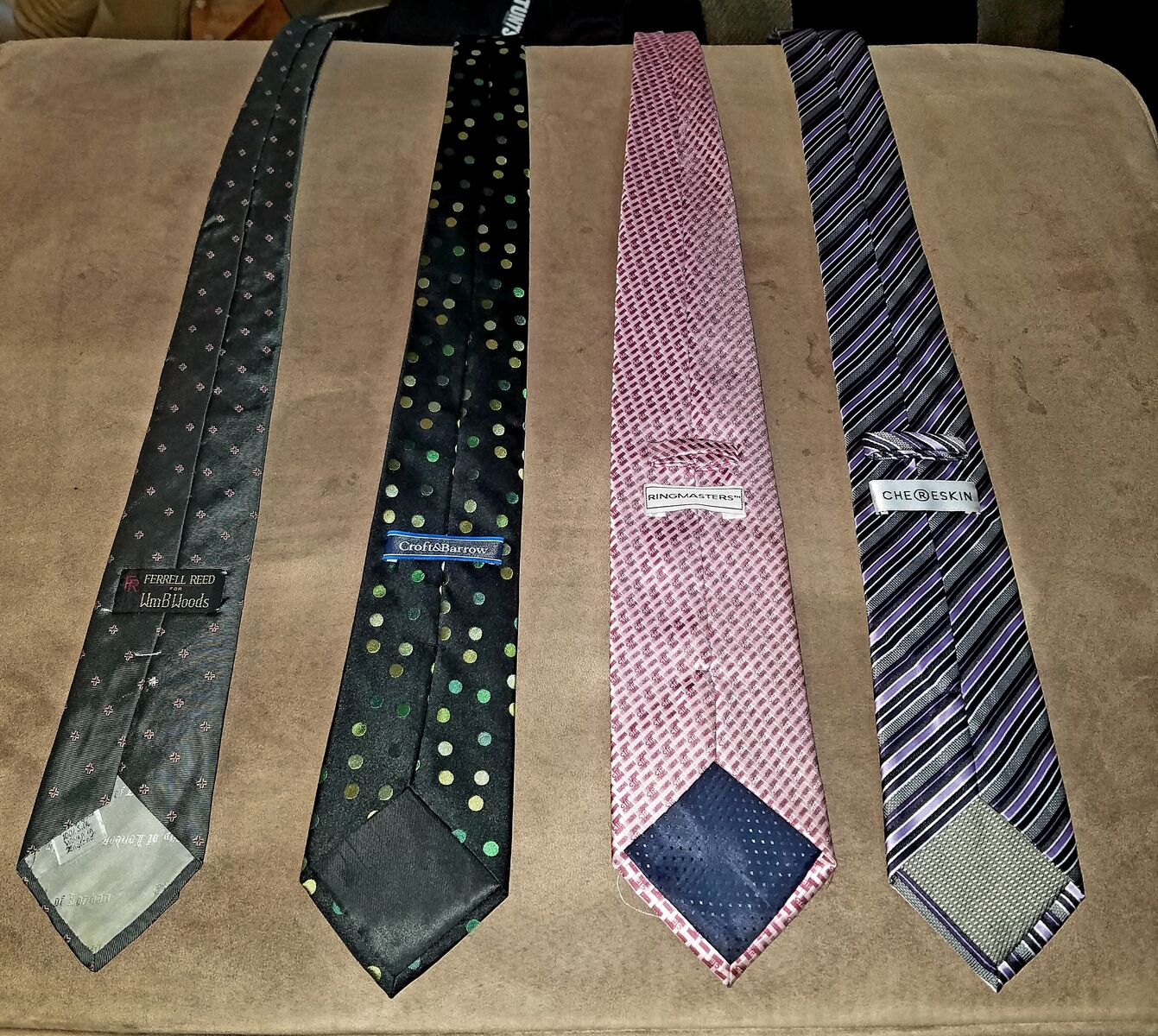 4 High quality MEN'S SILK TIES - BATCH #5