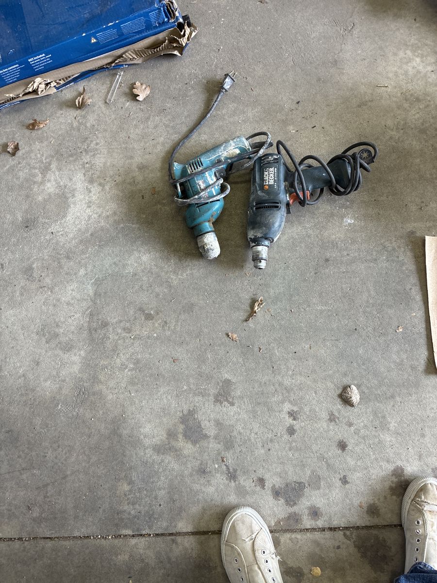 Mikita and black and decker drill