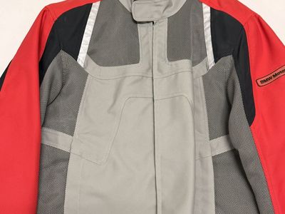 BMW Motorrad AirFlow 3 Motorcycle Jacket Size 54 Grey Red Black