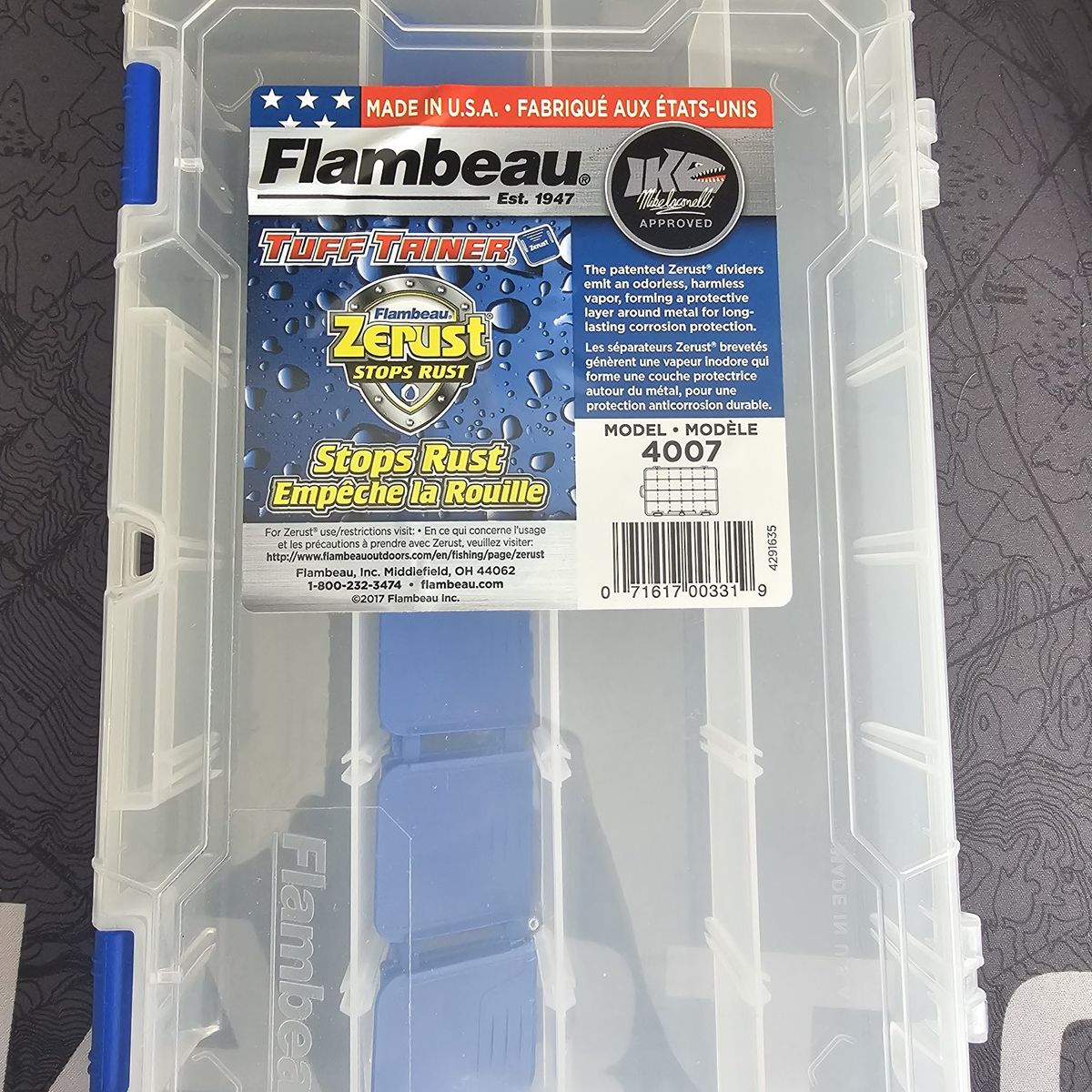 flambeau zerust tuff tainer fishing tackle tray