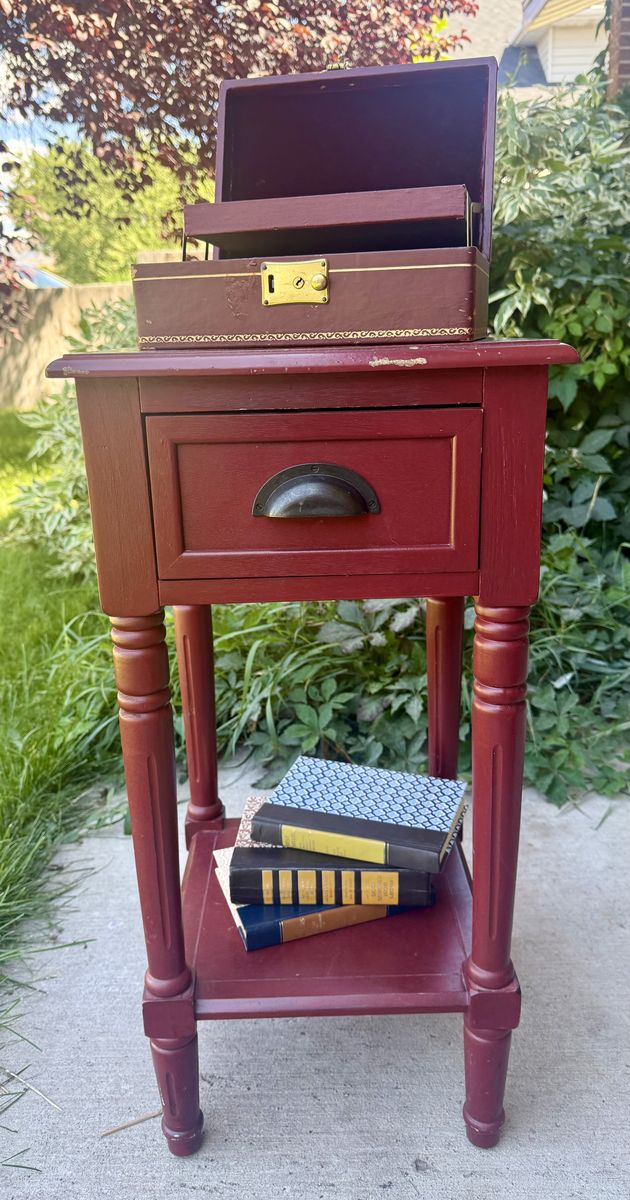 Nightstand or end table. 