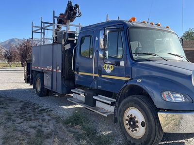 2003 Freightliner Utility Truck w/ Palfinger PK9501 Crane, Grappling Hook, 329k Miles