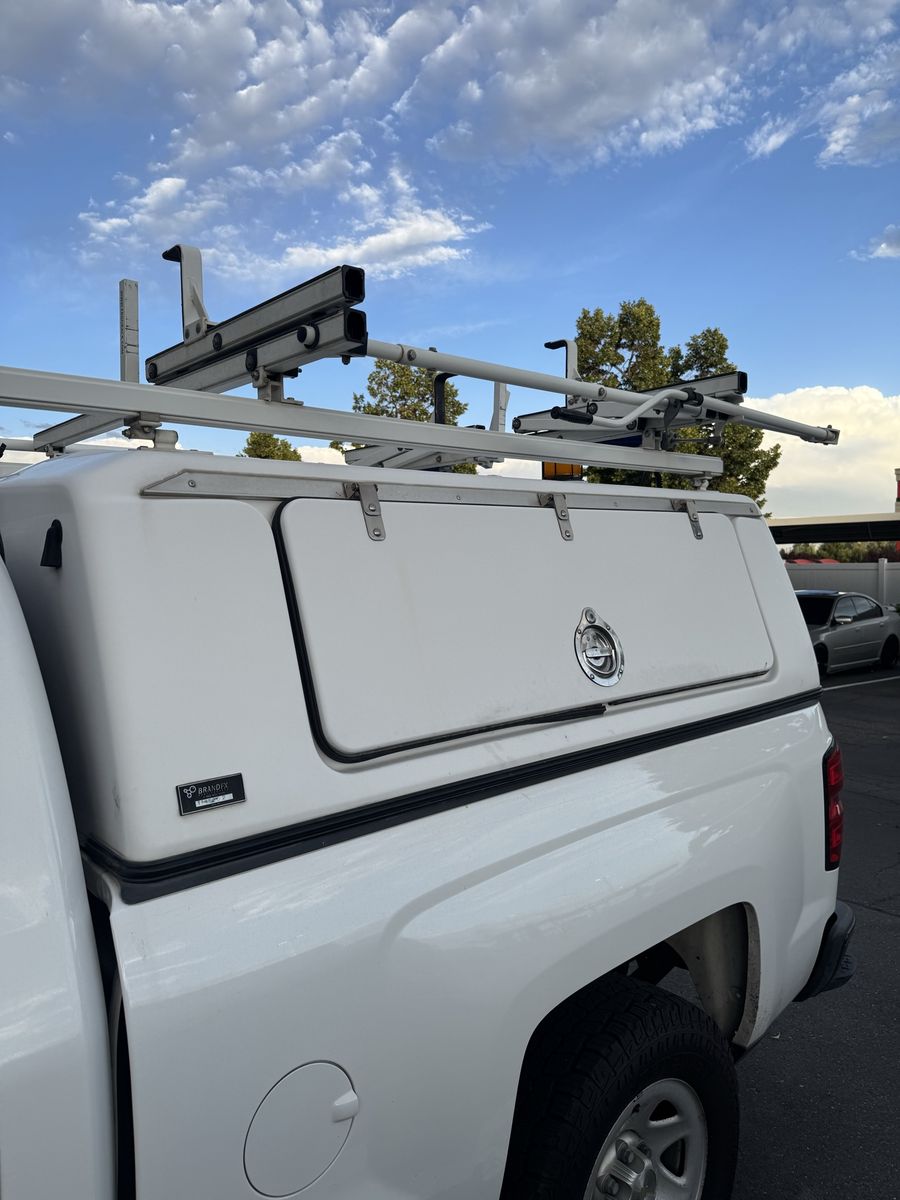 Prime Design Commercial Truck Topper with Ladder Rack for Chevrolet Silverado