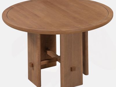 Brown dining table