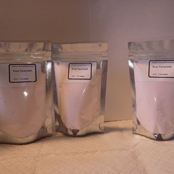 Fisher's Herbal Pharmacy Rose Facemask - Natural Skincare, Mix with 1/4 Water