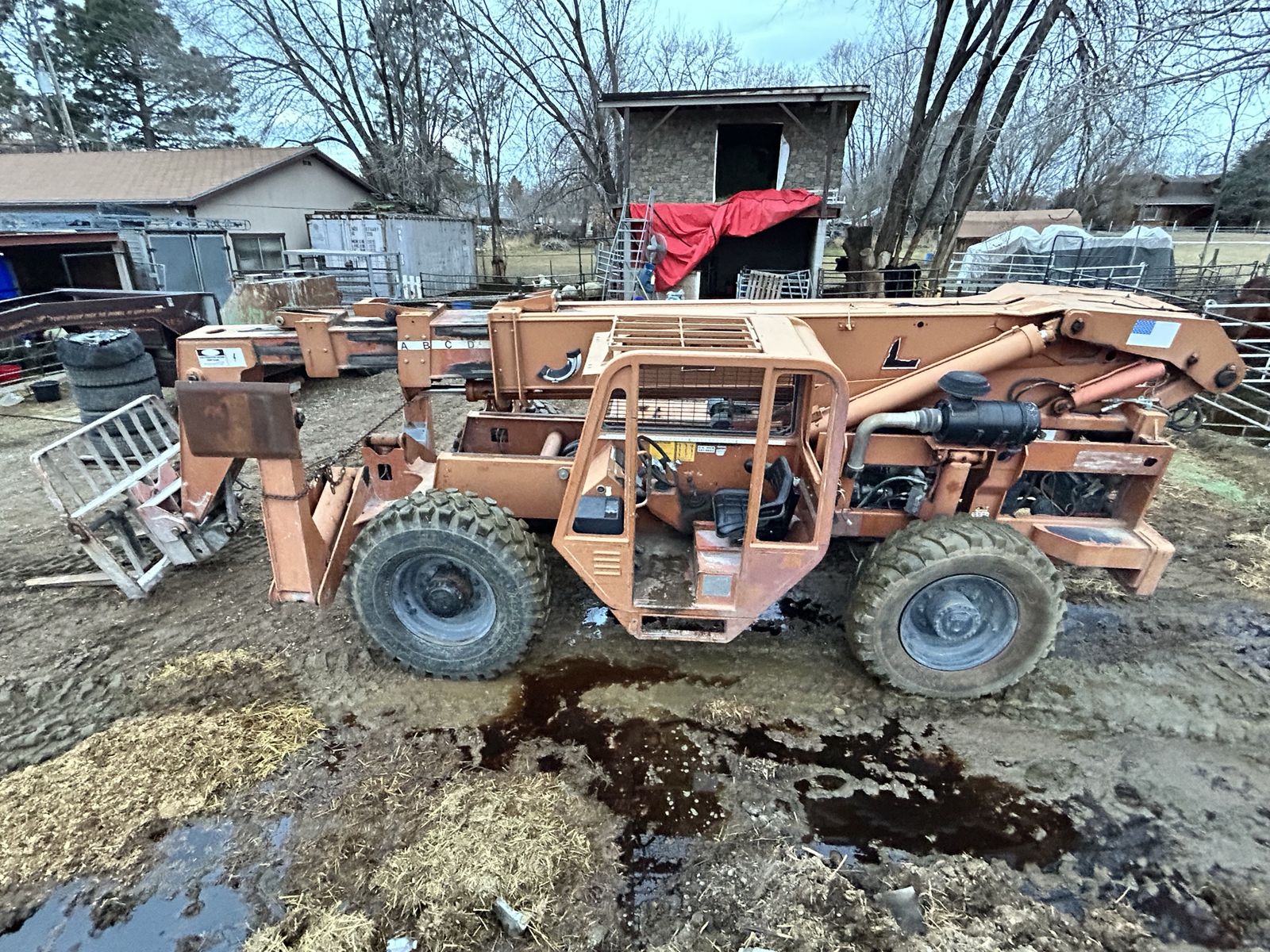 Gradall 534D-9/534D-10/534C Telehandler Forklifts & Concrete Mixer