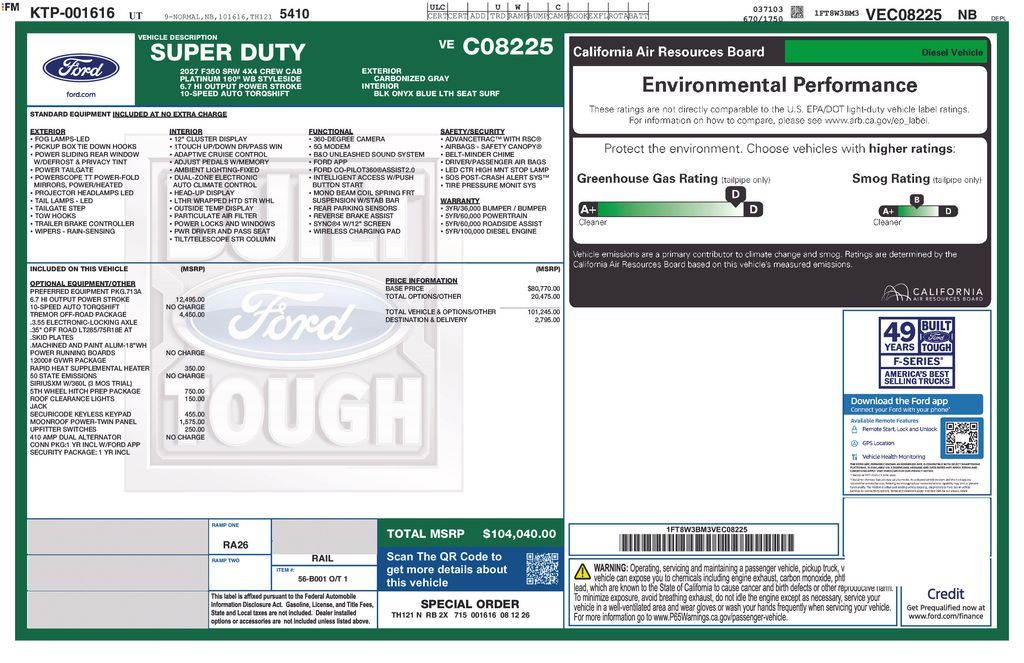 2027 Ford F-350 Platinum