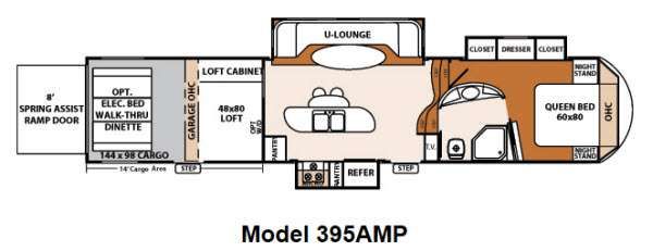 2012 Forest River RV XLR Thunderbolt 395AMP Toy Hauler Fifth Wheel Front Bedroom|Two Entry/Exit Doors