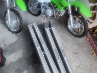 2- Kawasaki KLX 110 Dirt Bike - Green, Used Condition