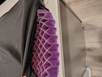 Purple Double Seat Cushion with Pressure-Relieving