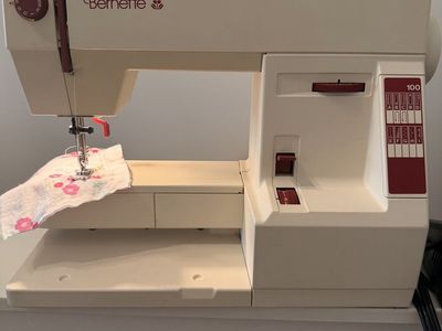 Bernette 100 Household Sewing Machine - Electronic, Portable, with Accessories