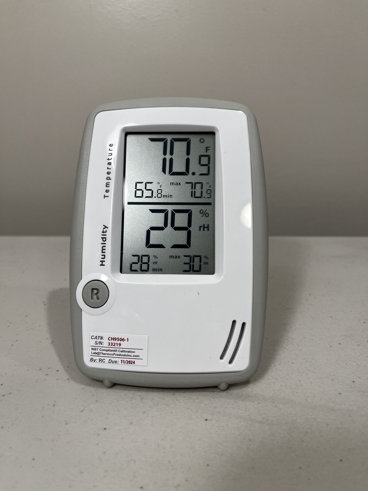 Brand New Thin Humidity and Thermometer Hospital Grade, multiple available