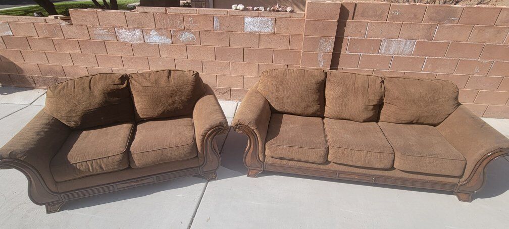 Couch and loveseat