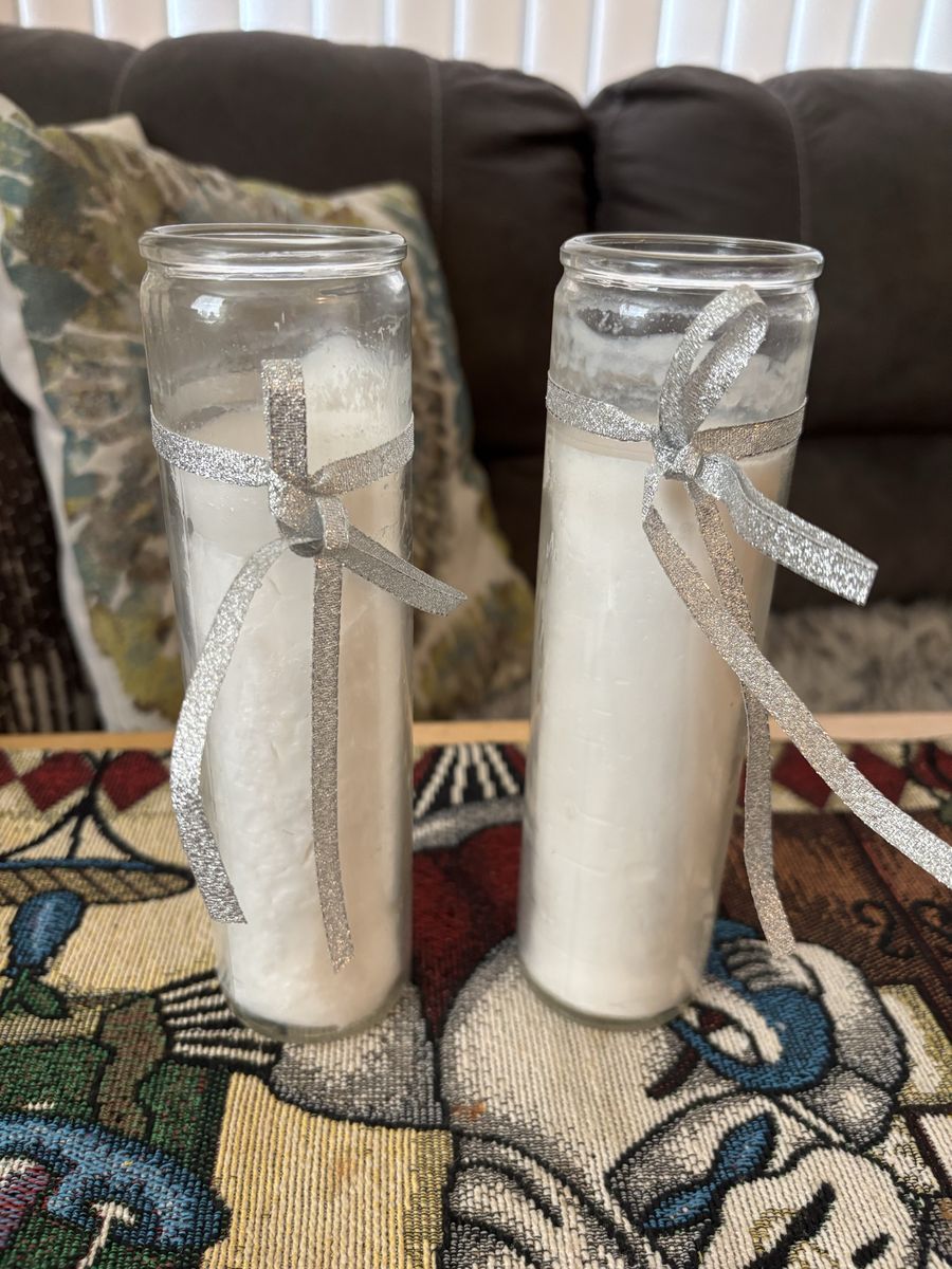 Tall cylindrical jar candles 14 pcs