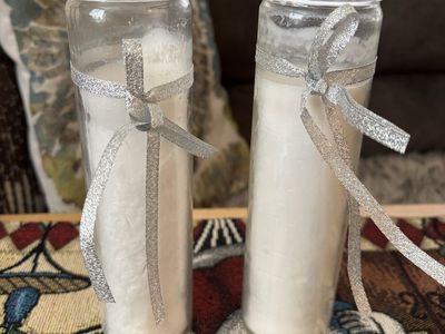 Tall cylindrical jar candles 14 pcs