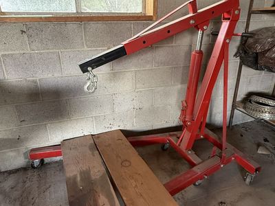 Estate Sale - MUST Go 2-ton engine hoist, (2) engine stands, & RAM Tools 12-ton shop press $525 OBO for ALL or buy separate