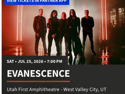 2 EVANESCENCE VIP row A sec.202/Box parking